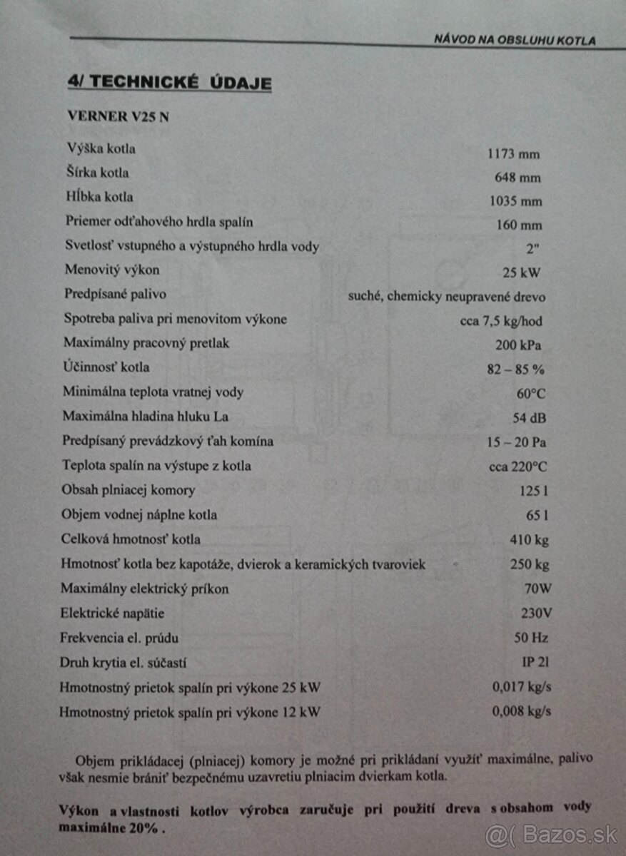 Predam použivany drevosplynovaci ,NEREZOVY kotol Verner25Kw. - 10
