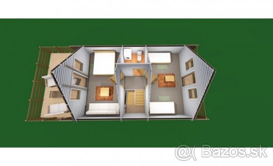 Chata Langon (108,3 m²) s dopravou zdarma, celoročné bývanie - 10