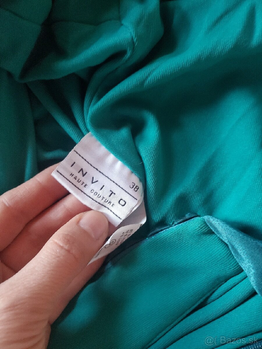 Smaragdove spolocenske saty - 10