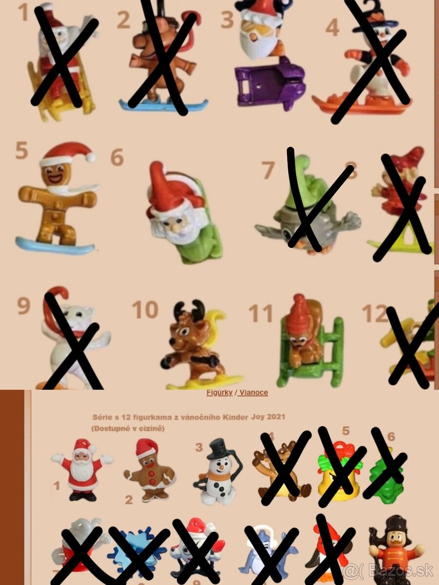 Kinder figurky vianočné - 10