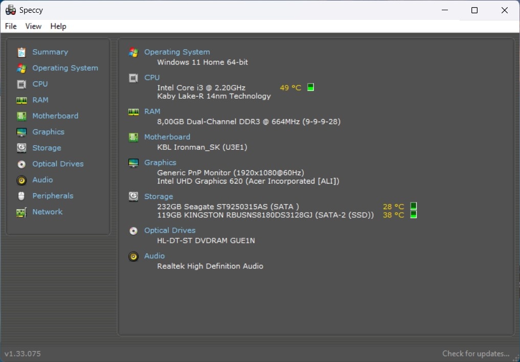 Acer Aspire E15 /Core i3-8130U/8GB RAM/FHD IPS/SSD+HDD - 10
