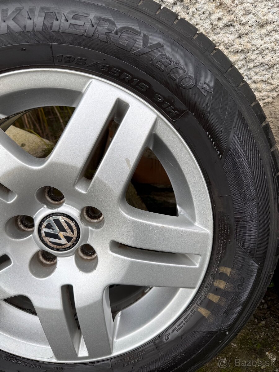 VW original elektrony + pneu R15 195/65 - 10