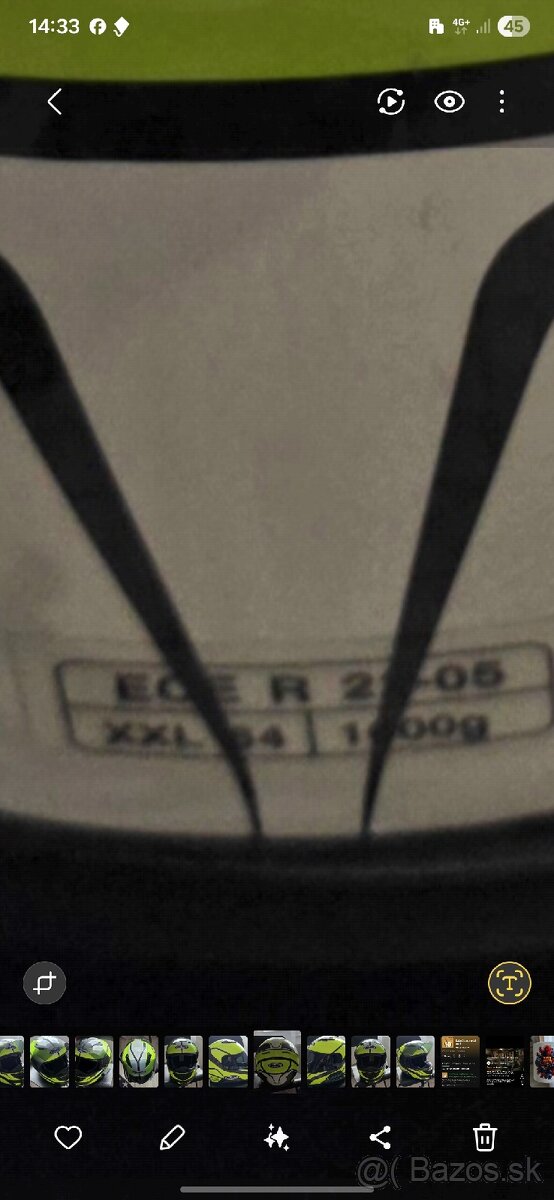 Prilba na motorku HJC CS-15 Sebka flou XXL 64 - 10