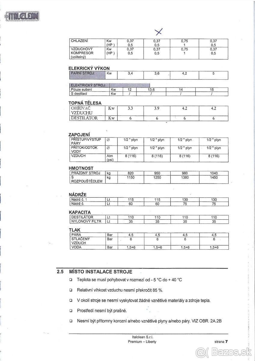Chemicky stroj LIB200 - 10
