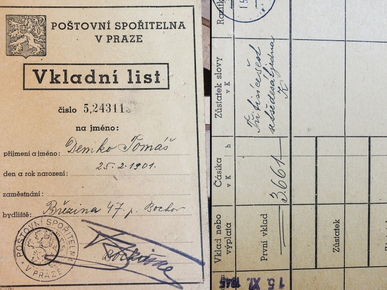 Drevená krabička Oetker s dokladmi. - 10