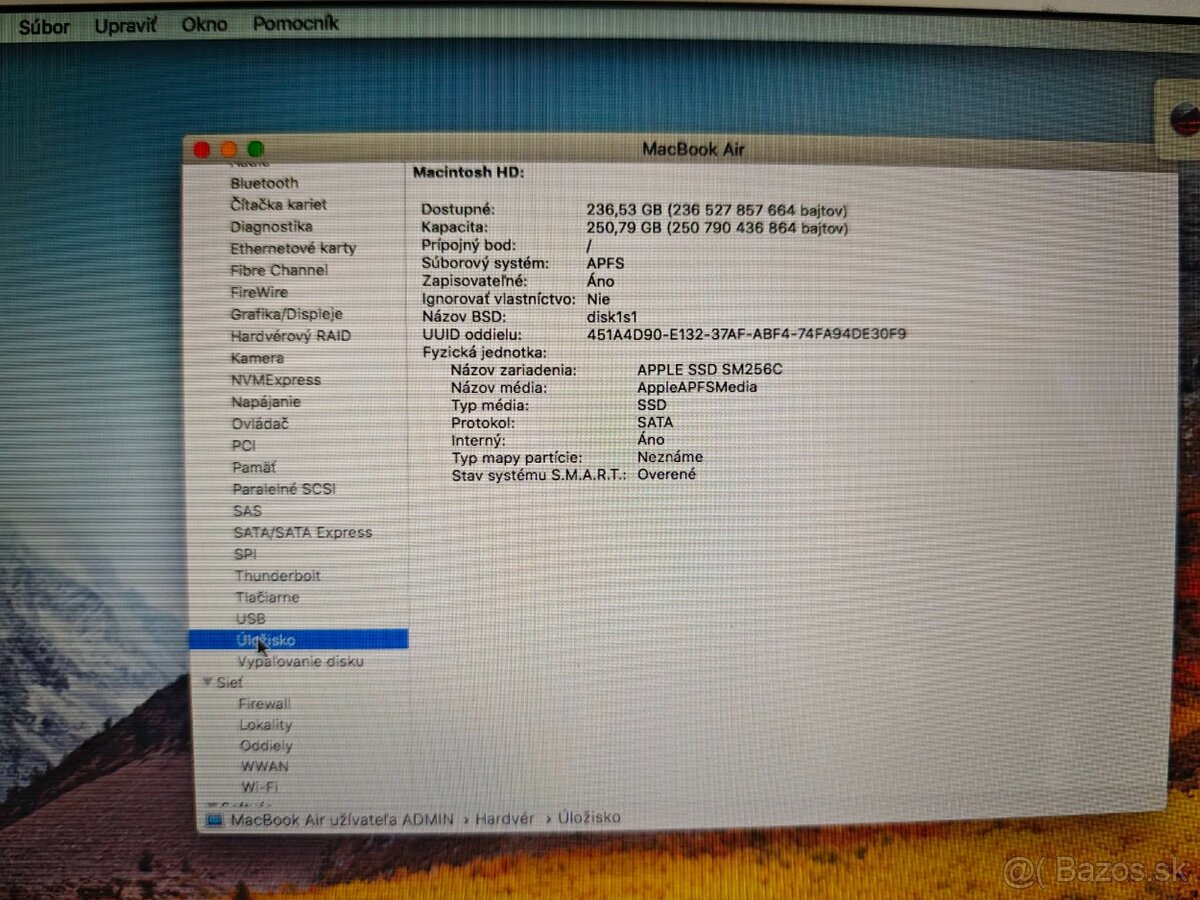 Apple Macbook Air Intel Core 2 Duo / 4GB DDR3/250GB SSD,top - 10