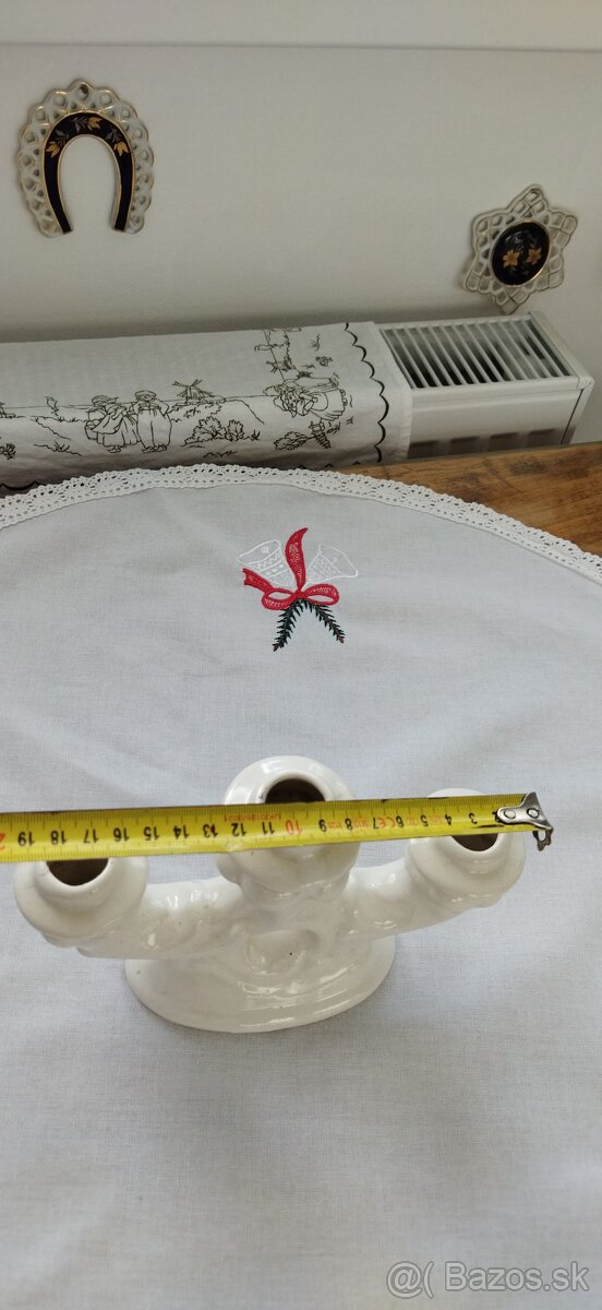 Růžový a bílý retro porcelán - 10