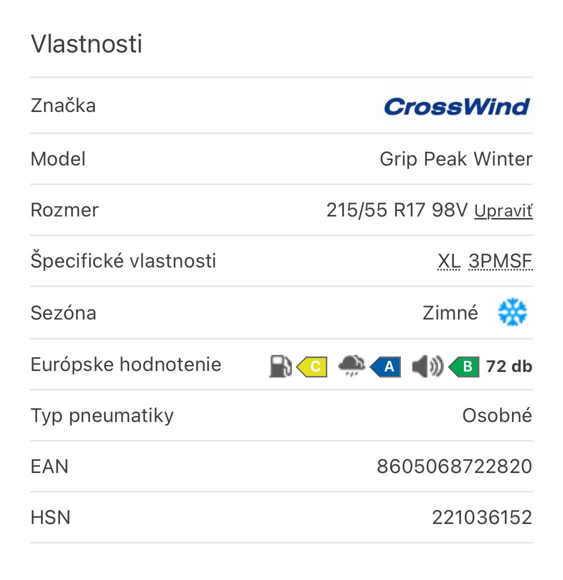 Zimné pneu 215/55 r17 - 10