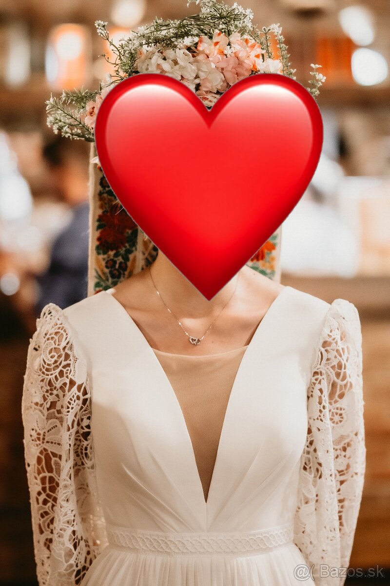 Svadobné šaty 36-38 - 10