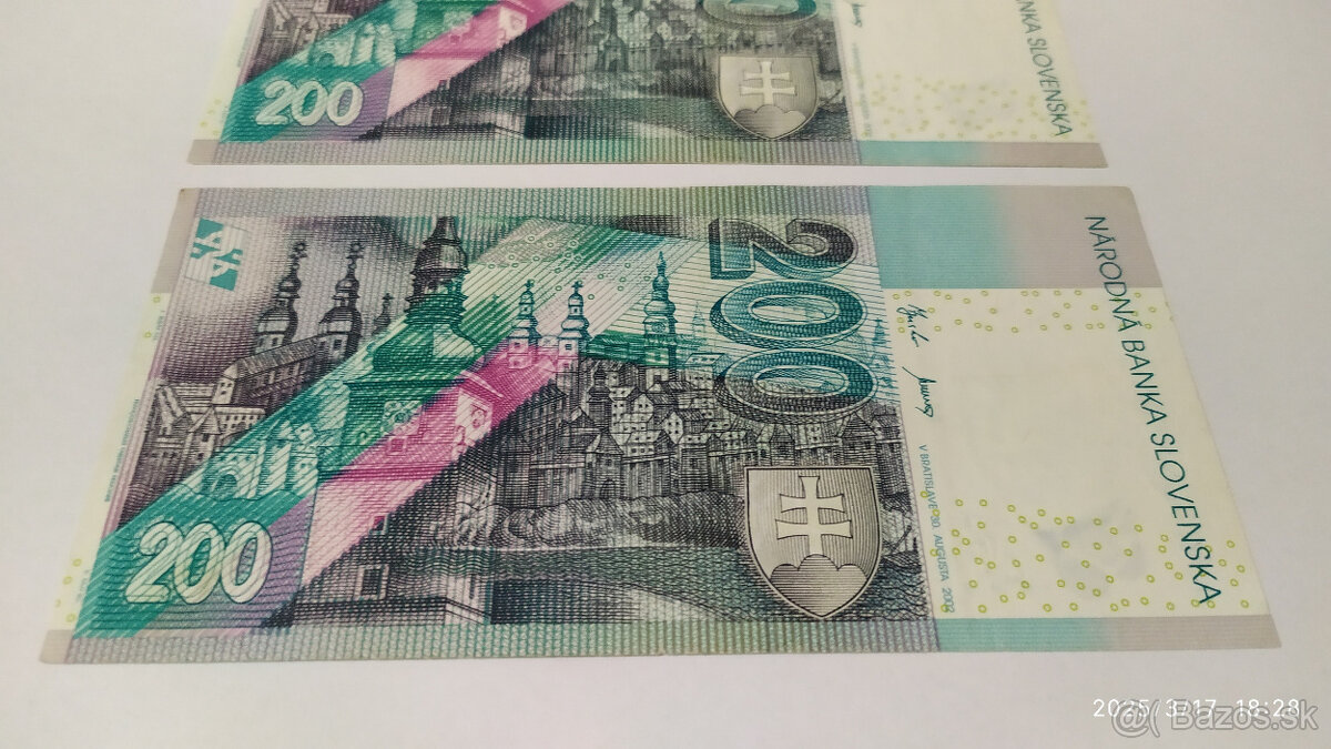 Bankovky 200Sk s. E 2002 - 10