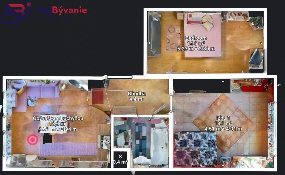 Zrekonštruovaný 3 izbový byt s loggiou na sídlisku Klačno - 10