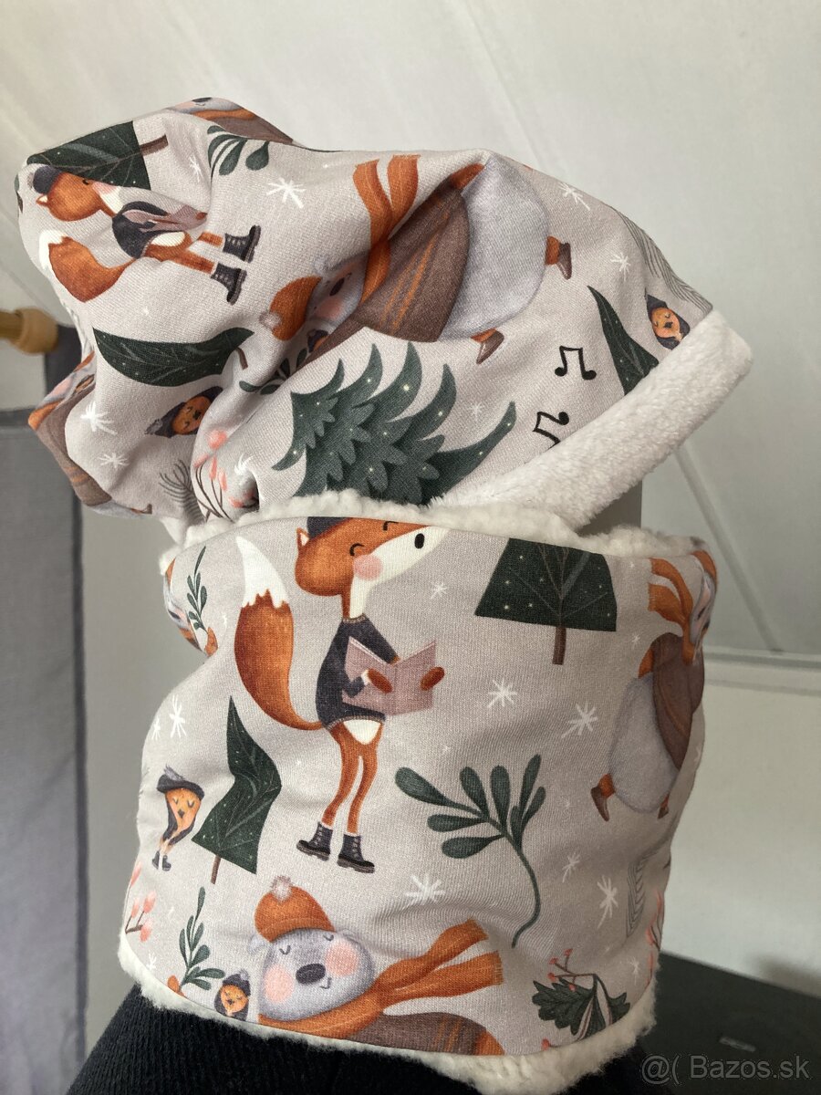 Detské čiapky- zateplené - 10