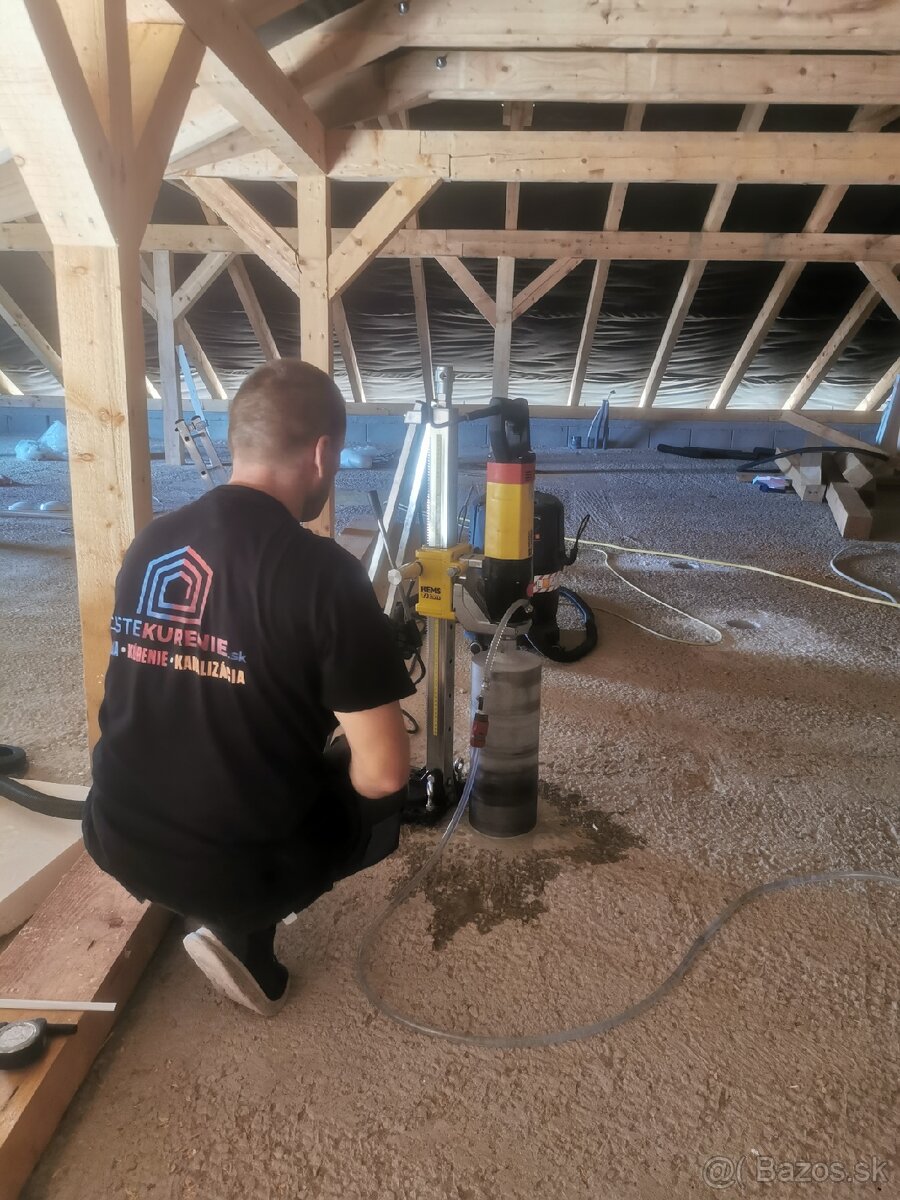 Jadrové vŕtanie, Zmrazovanie potrubia - 10