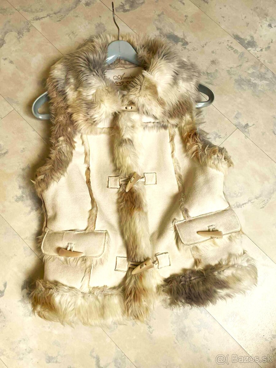 Kožušinová vesta S/M - 10
