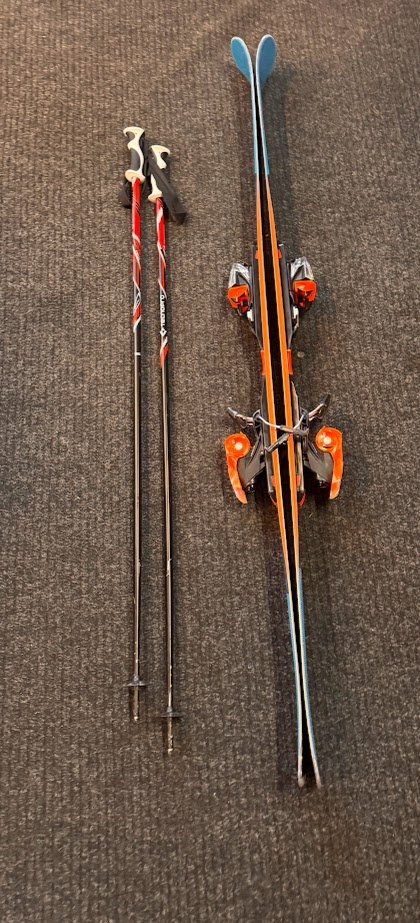 LYŽE WEDZE 80, DÉLKA 158 cm + hůlky - 10