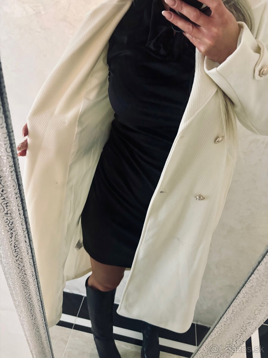 Damsky elegantny kabatik vanilla - 10