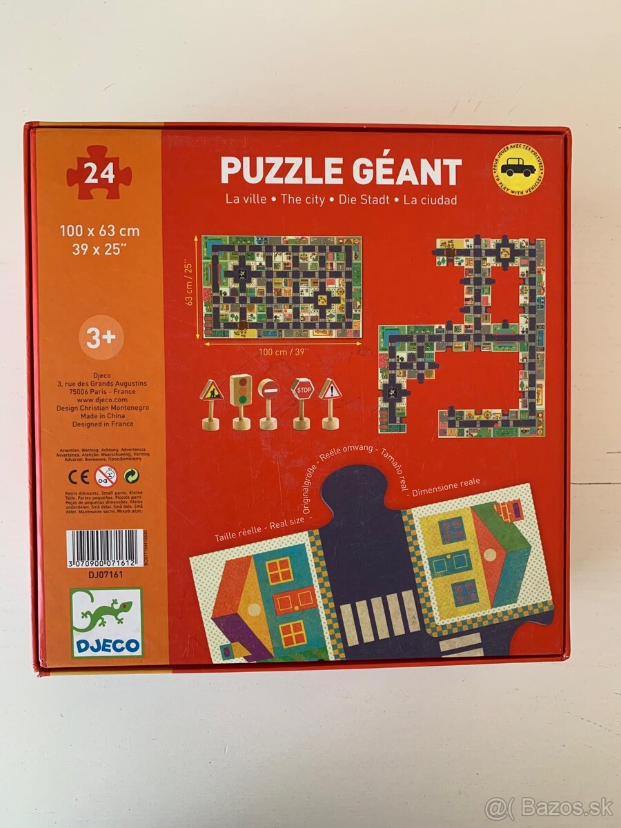 DJECO puzzle - Mesto (skladacia dráha - cesta) - 10