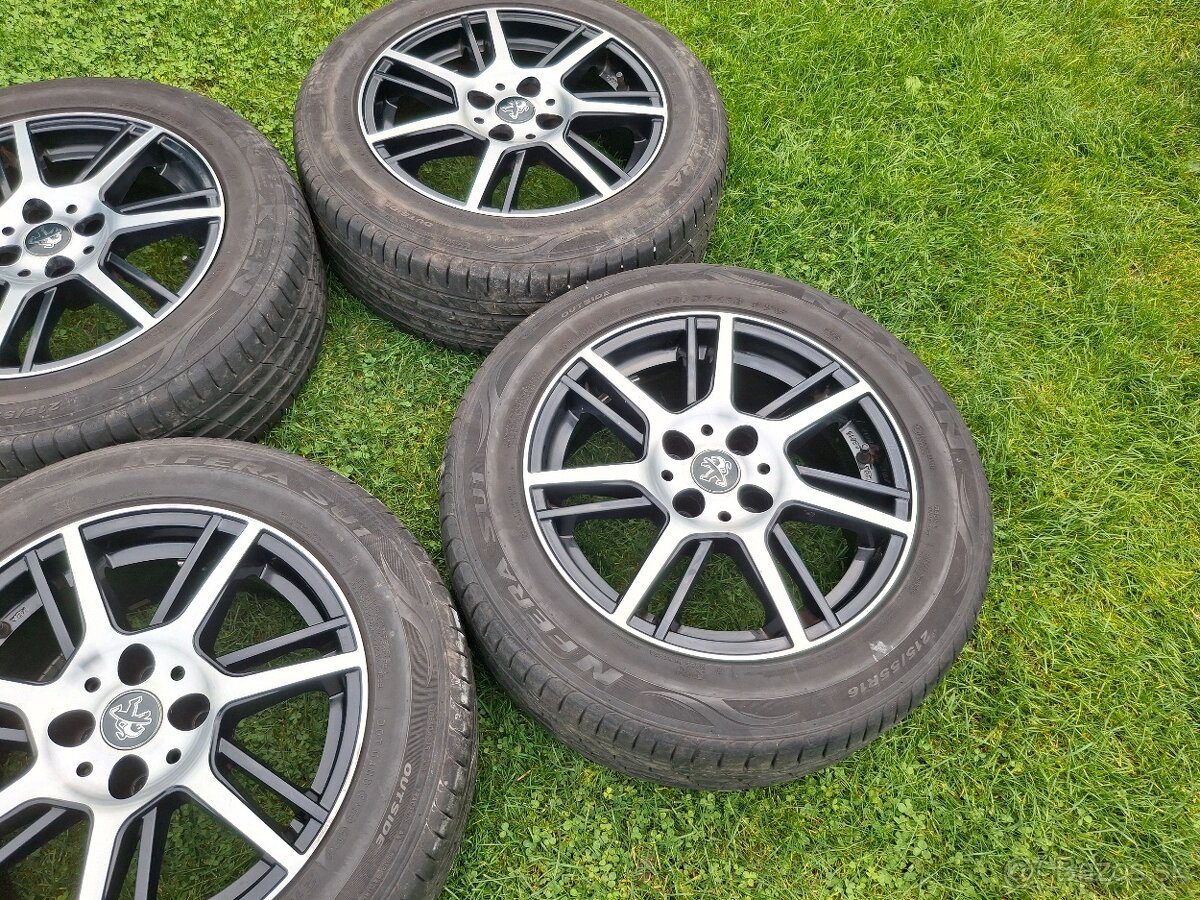 16" ALU 4x 108 + 215/55 r16 letné 7mm - 10