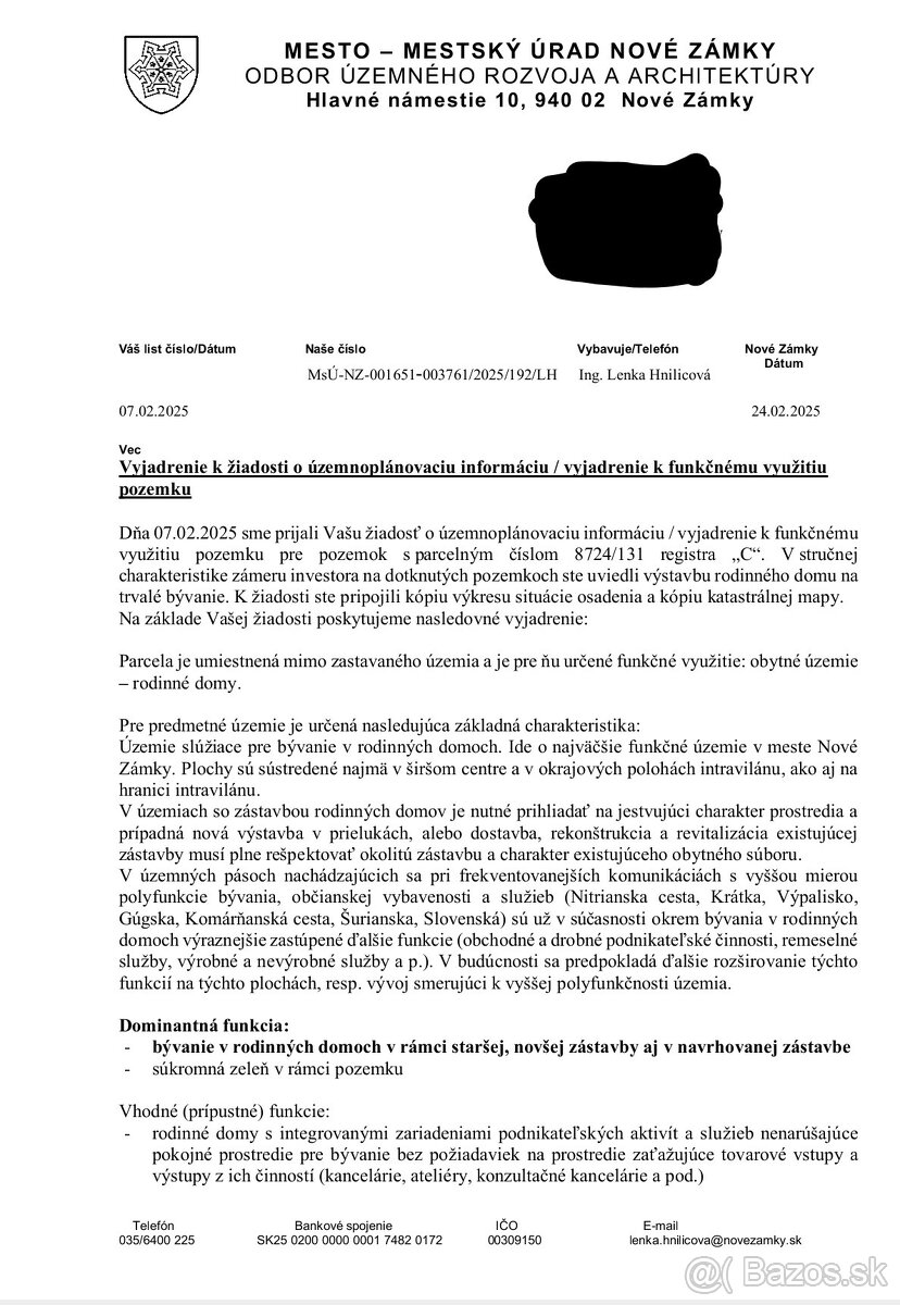 Pozemok na stavbu rodinného domu. - 10