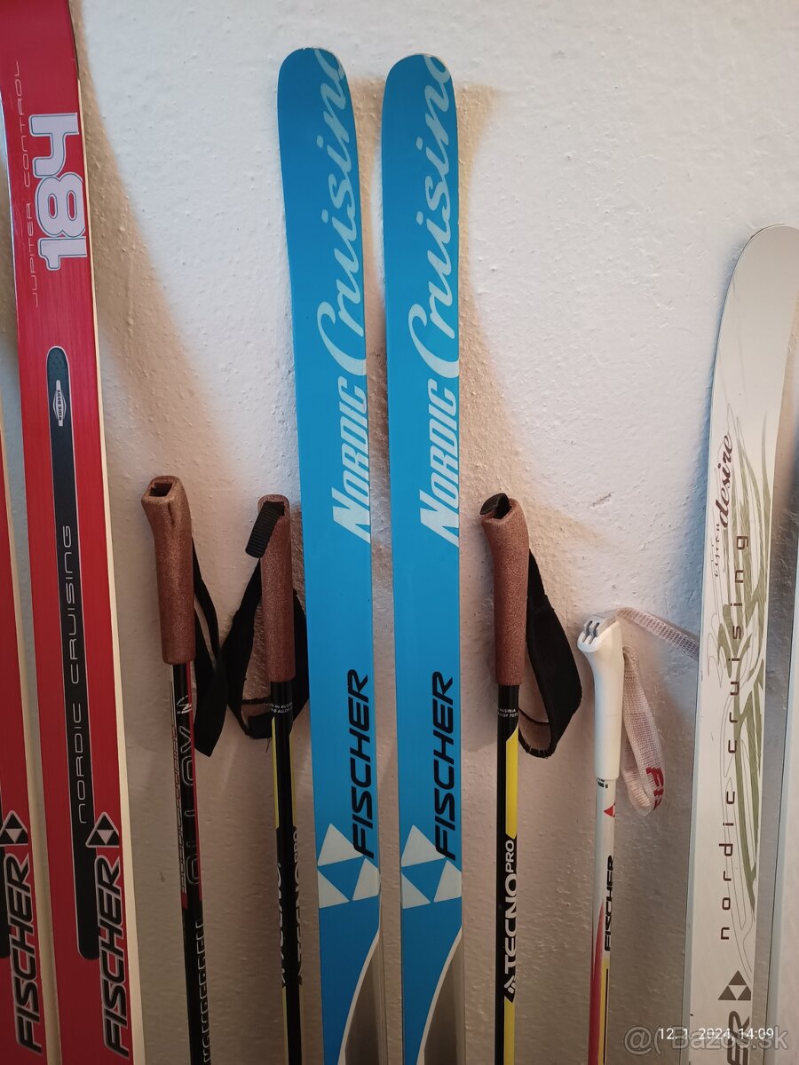 supinove bezky FISCHER dlzka 184 cm a 174 cm + palice - 10