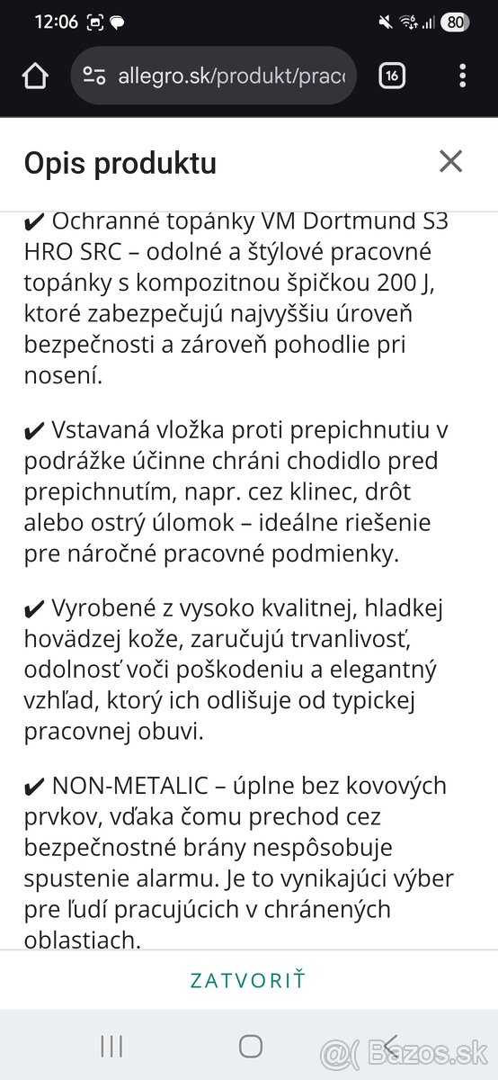 Bezpečnostná obuv veĺ. 42 - 10