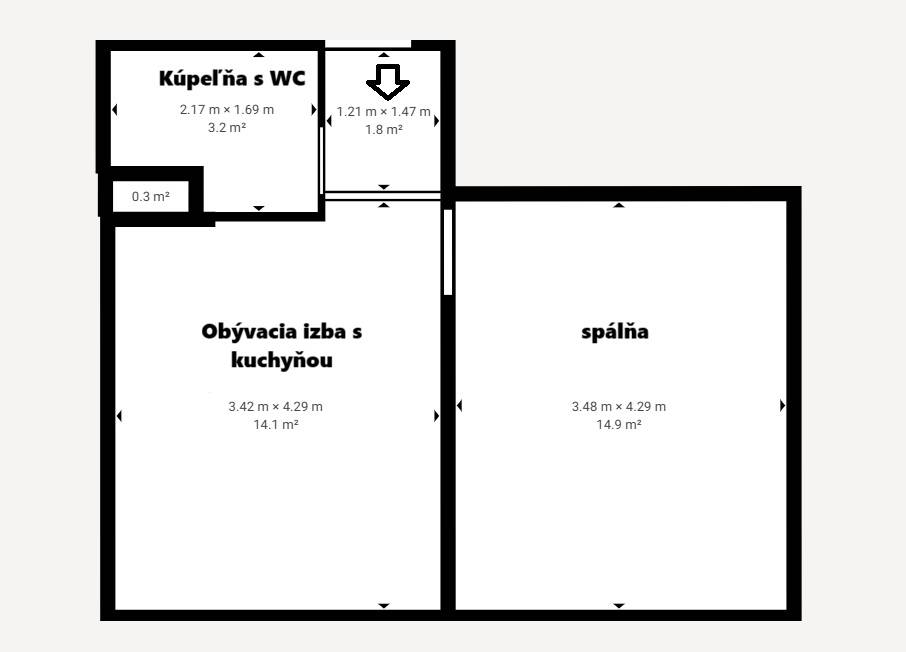 Prenájom - 2 izbový byt po kompletnej rekonštrukcii, Dubnica - 10