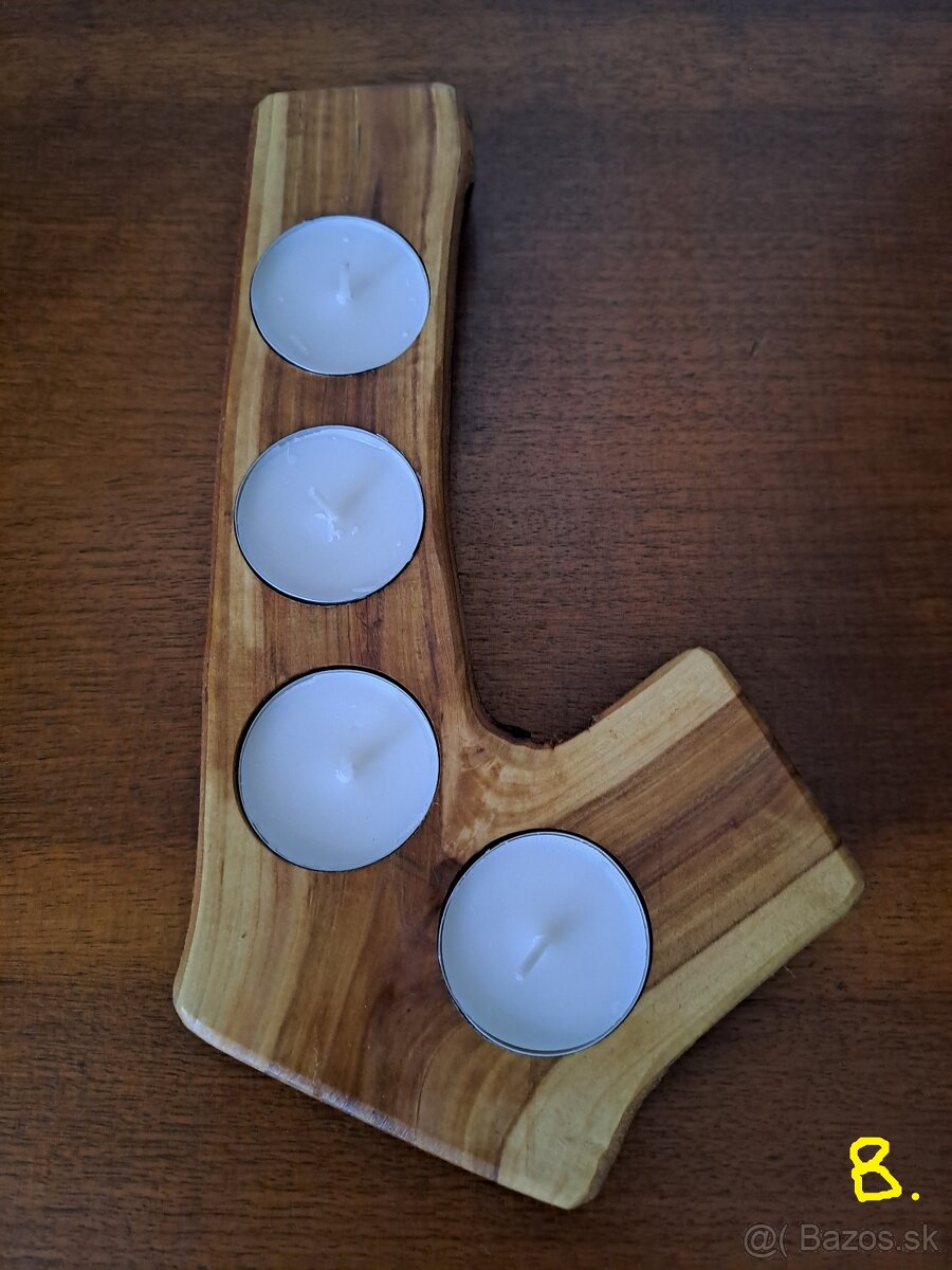 drevený SVIETNIK - 10