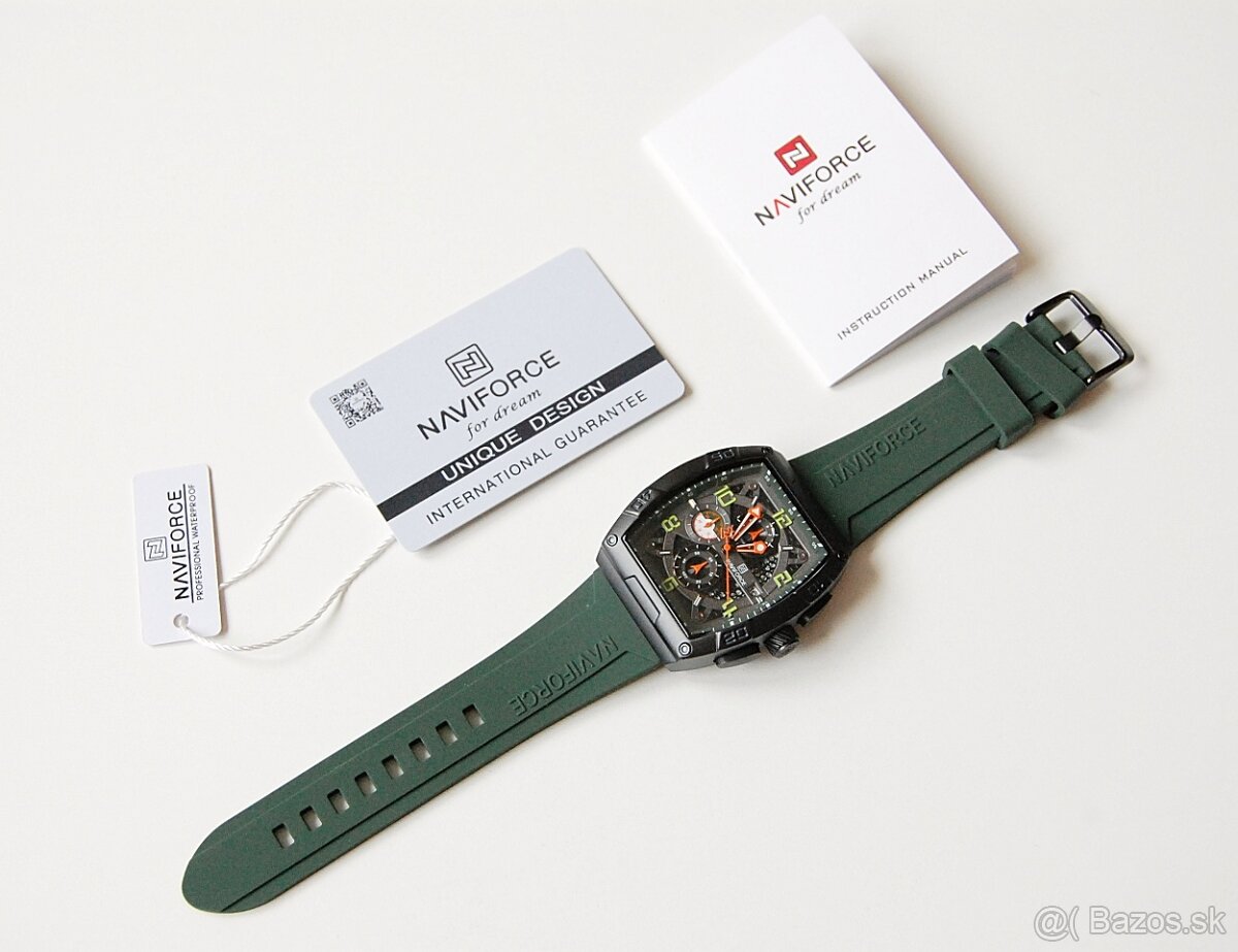 NAVIFORCE NF8052 Chronograf - pánske športové hodinky - 10