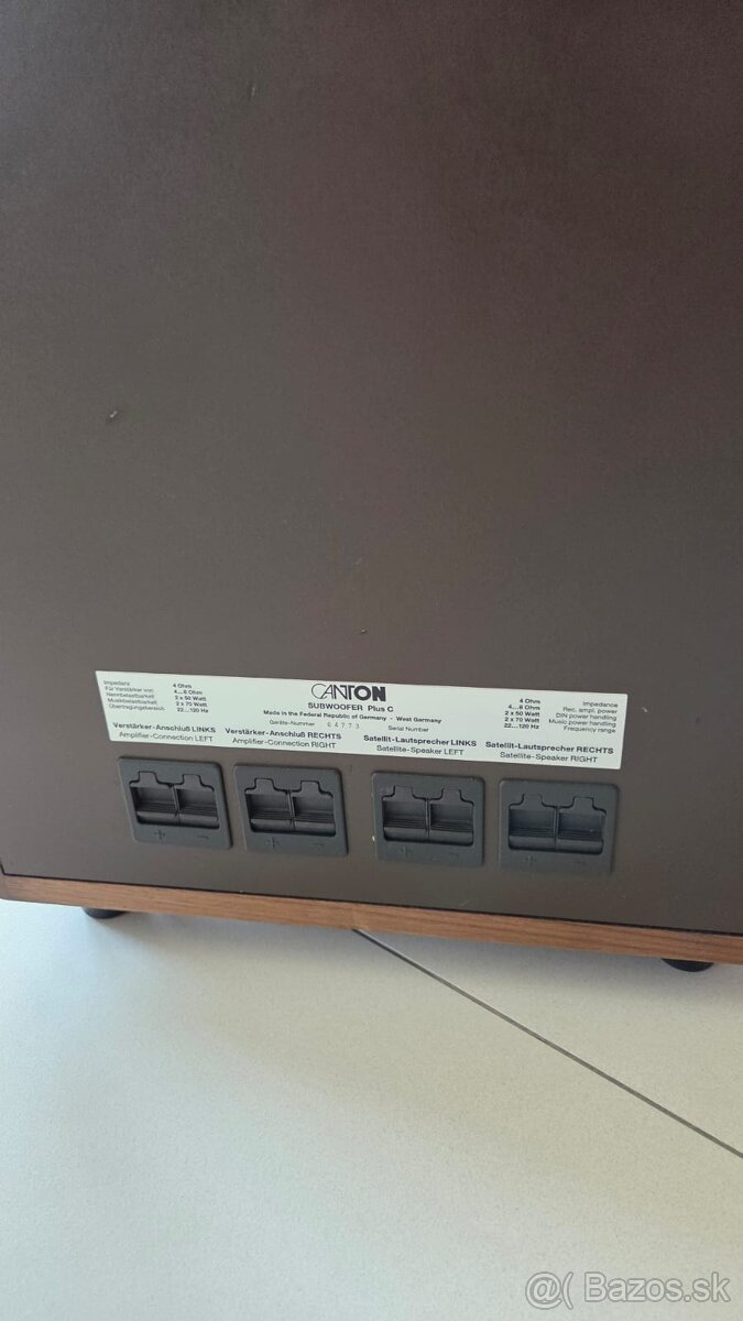 CANTON SUB. PLUS C , CANTON PLUS S , SALA ONE - 10