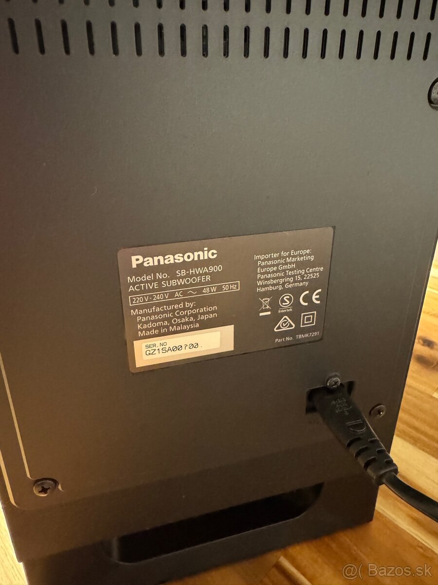 Panasonic SC-HTB900 bezdrôtový soundbar Dolby Atmos, 505W - 10