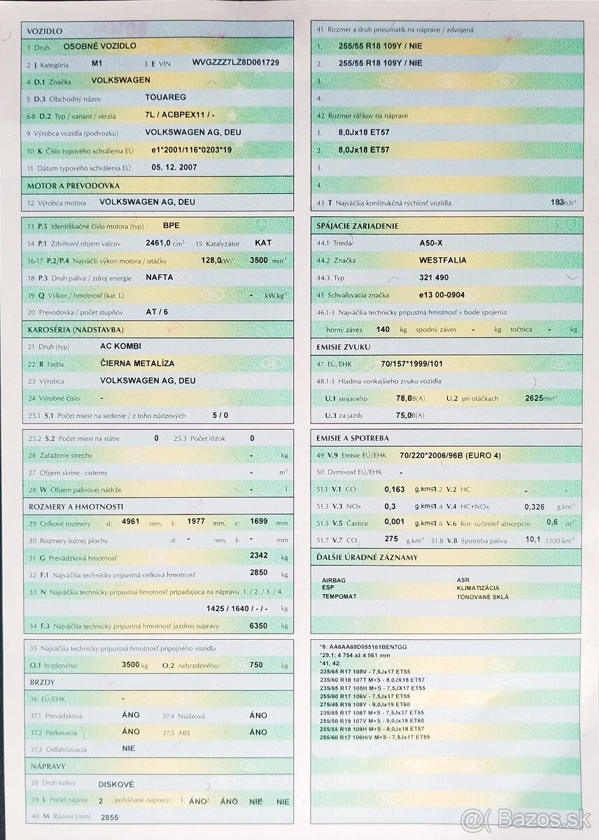 Volkswagen Touareg 2,5 tdi, - 10