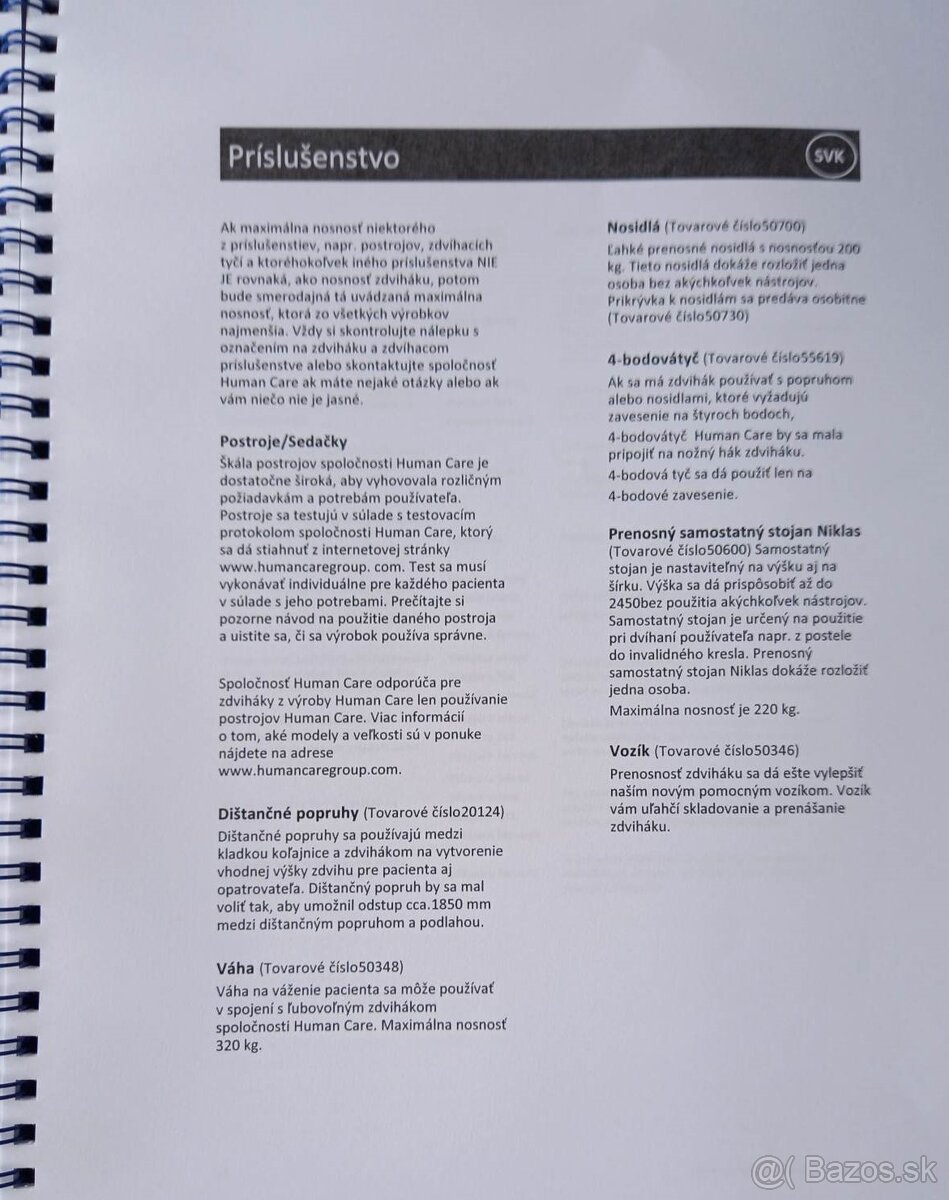 Stropný zdvihák pre imobilných - 10