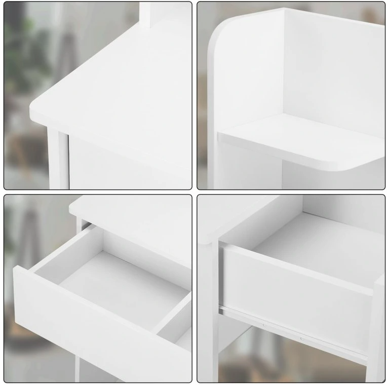 Toaletný stolík Lucia s LED osvetlením 140x110x40 - 10