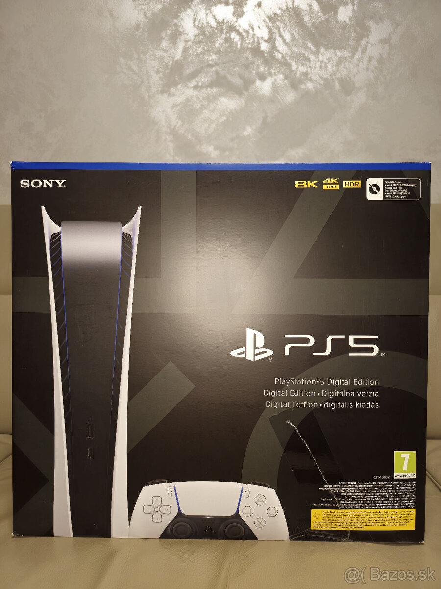 PS5 Digital Edition (825GB) - TOP stav + Kompletné balenie - 10