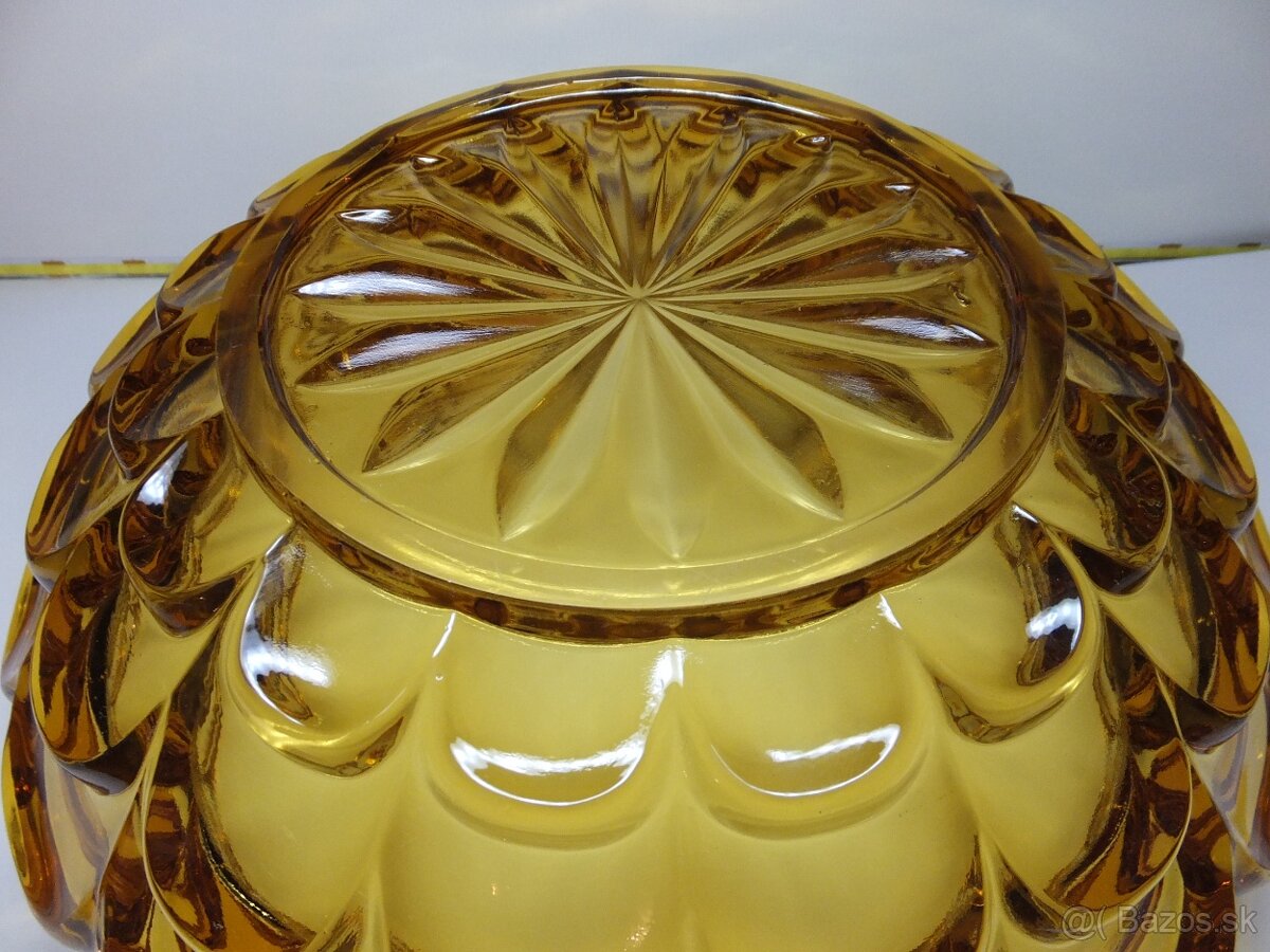 Art Deco úžasná ambrová těžká mísa, váha 1377 g. - 10