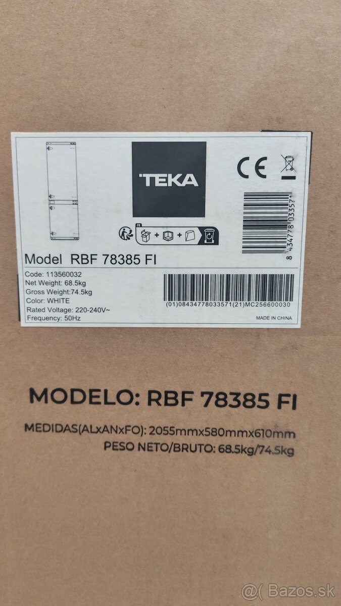 NOVÁ Chladnička s mrazničkou TEKA - 10