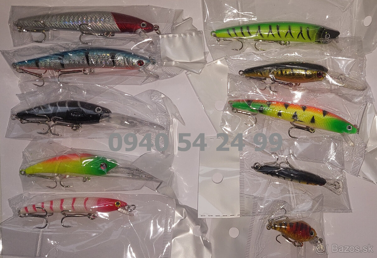 Rybárske potreby - sada mix voblerov - 10