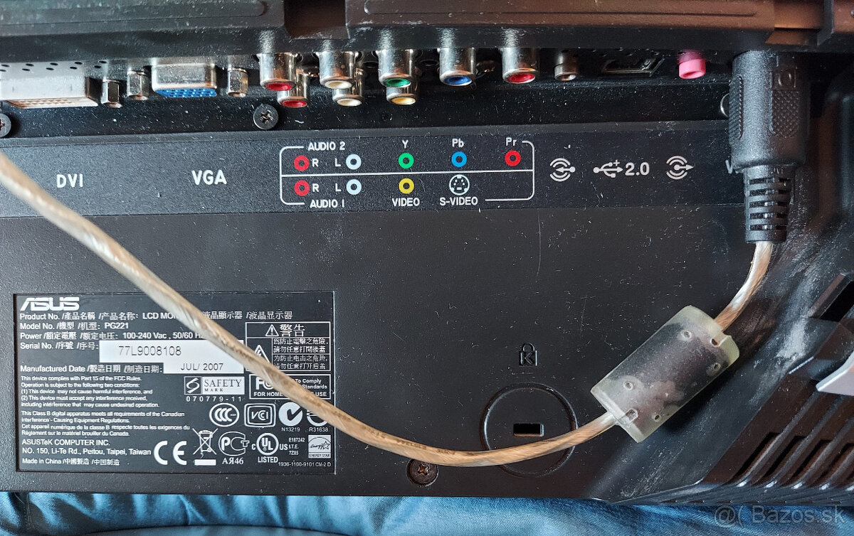 Predám hráčsky monitor Asus PG221 - 10