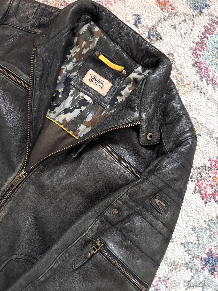 Pánska kožená bunda Camel Active - 10