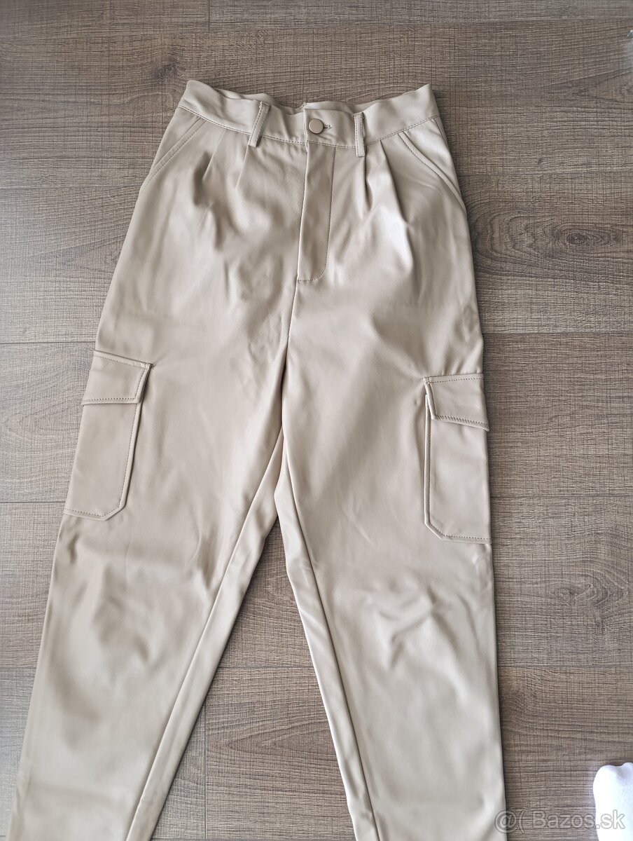 Koženkové nohavice 34 - 10