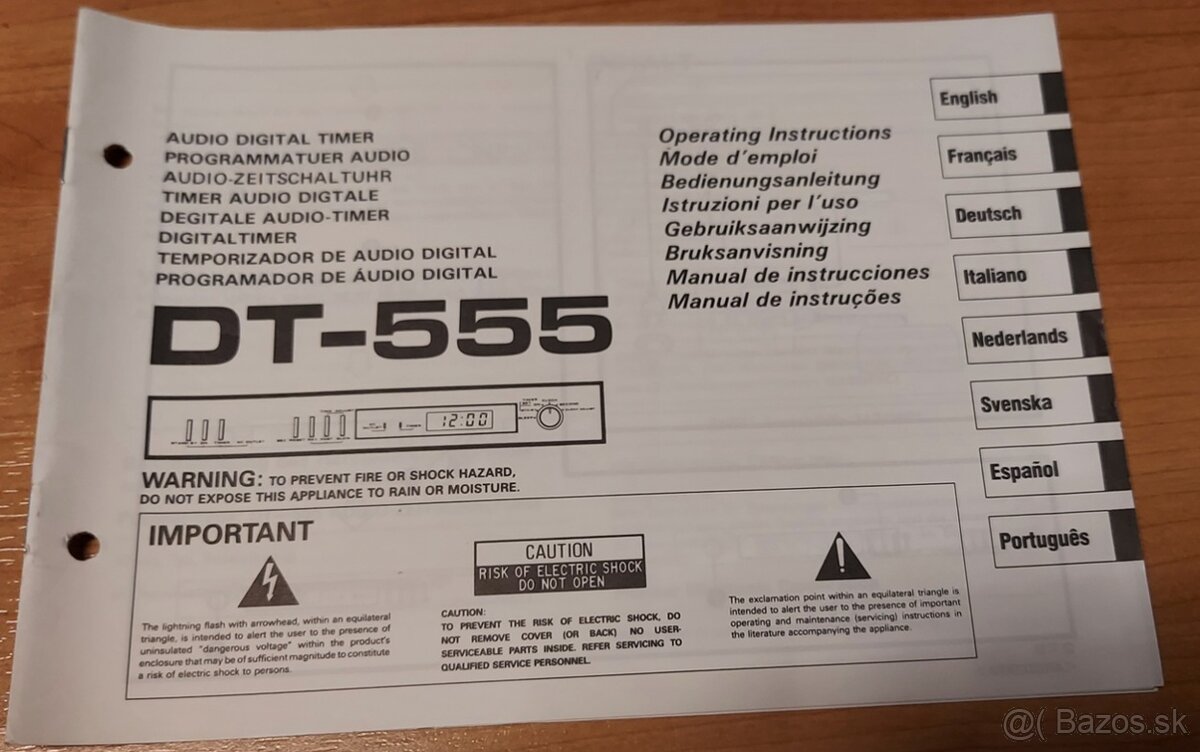 Predám equalizér a timer Pioneer - 10