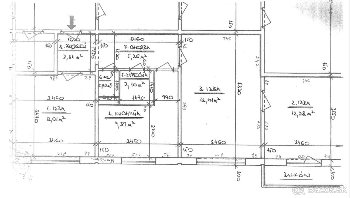 Predaj 3. izbový byt, 65 m2, Partizánska ul., Handlová - 10