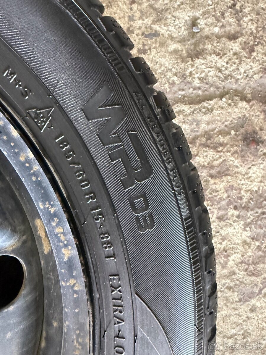 Zimná sada 5x100 185/60r15 fabia dezén 6,83mm - 10