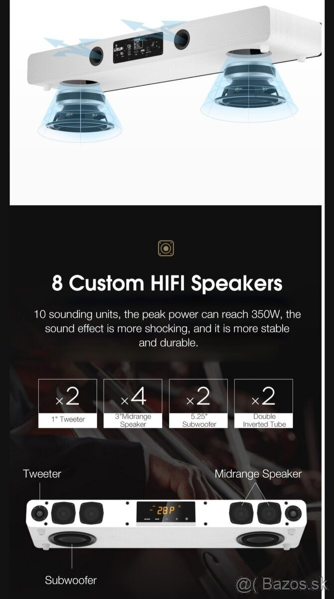 Xiaomi Punos 350w profesionálny reproduktor +2 x mikrofón - 10
