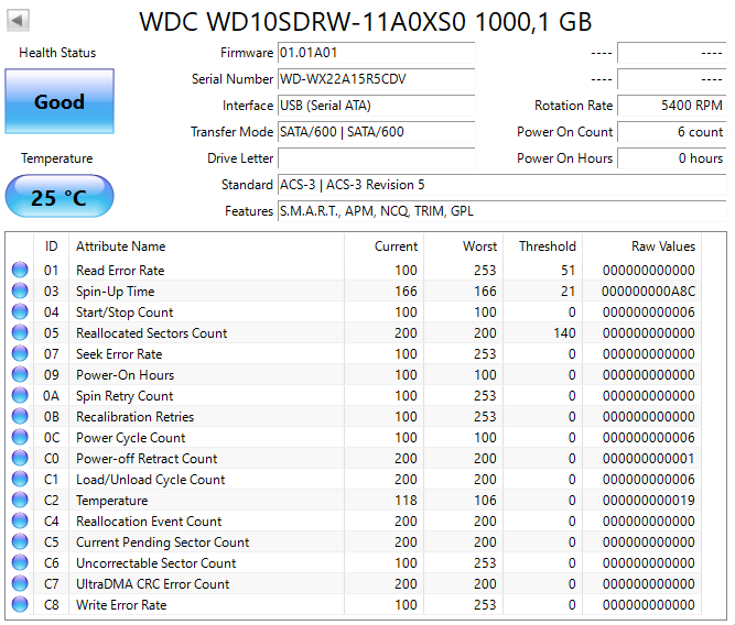 Externý 2,5" HDD Toshiba / Seagate / WD 1TB - 10