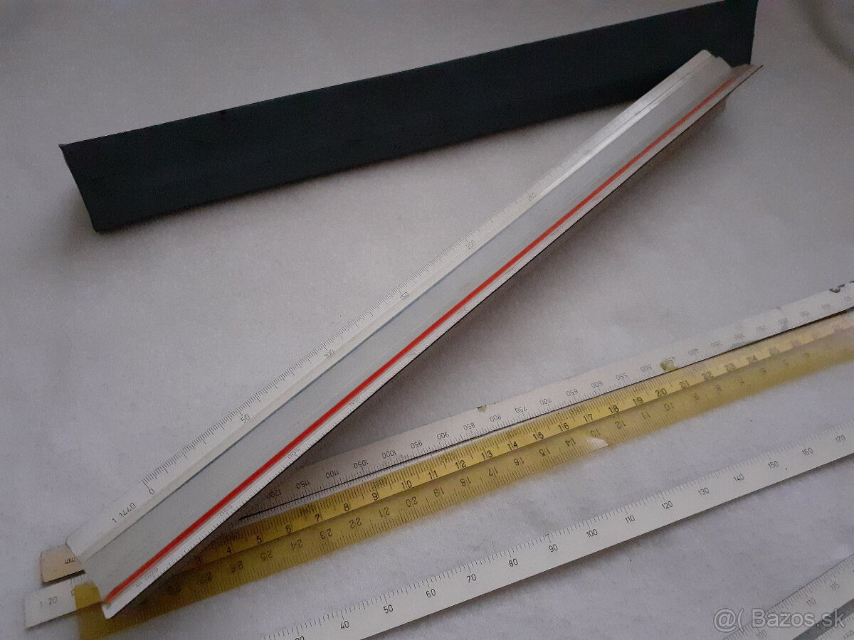 Logaritmické pravítka + iné rysovacie pravítka - 10