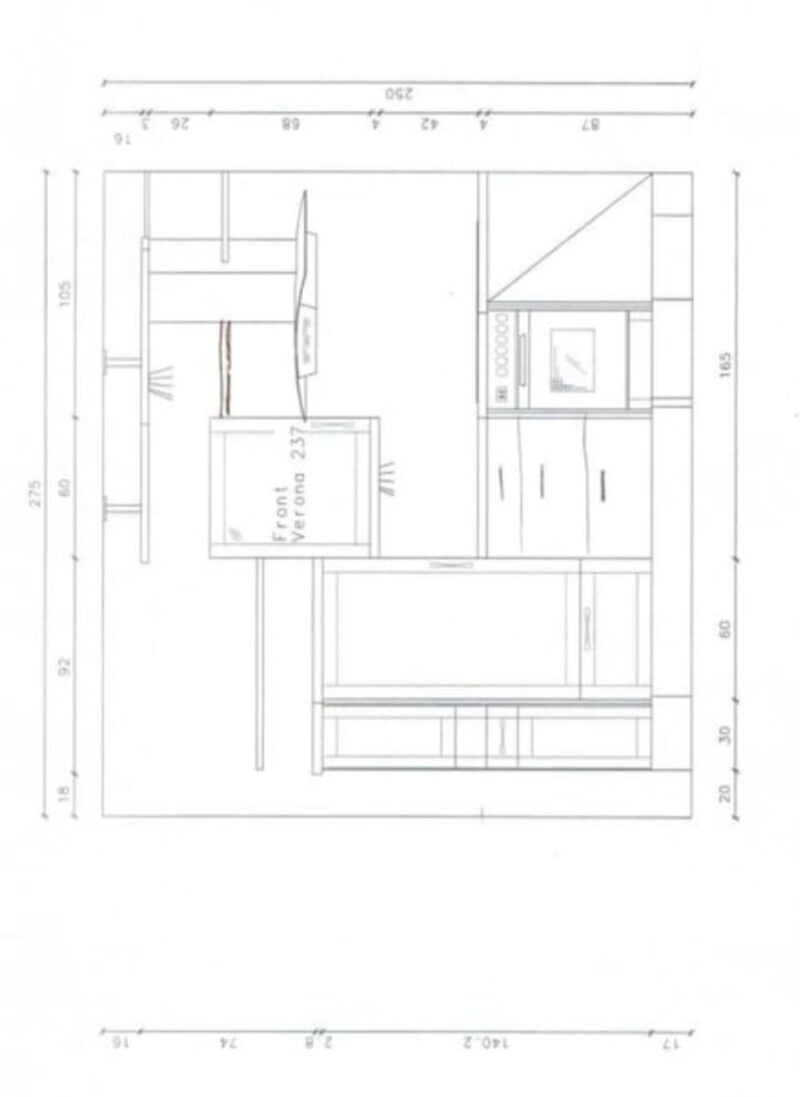 Buková moderní linka s vestavěnými spotřebiči,5897 - 10