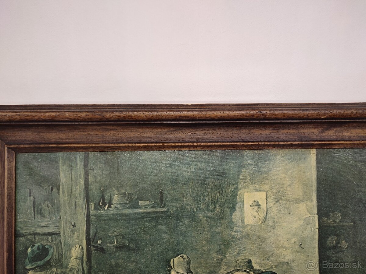 Starý obraz reprodukcia D.Tenier - 10