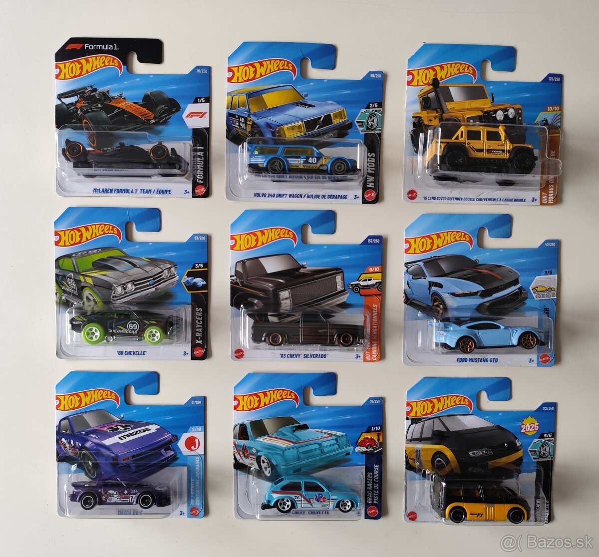 Hot wheels autíčka - 10