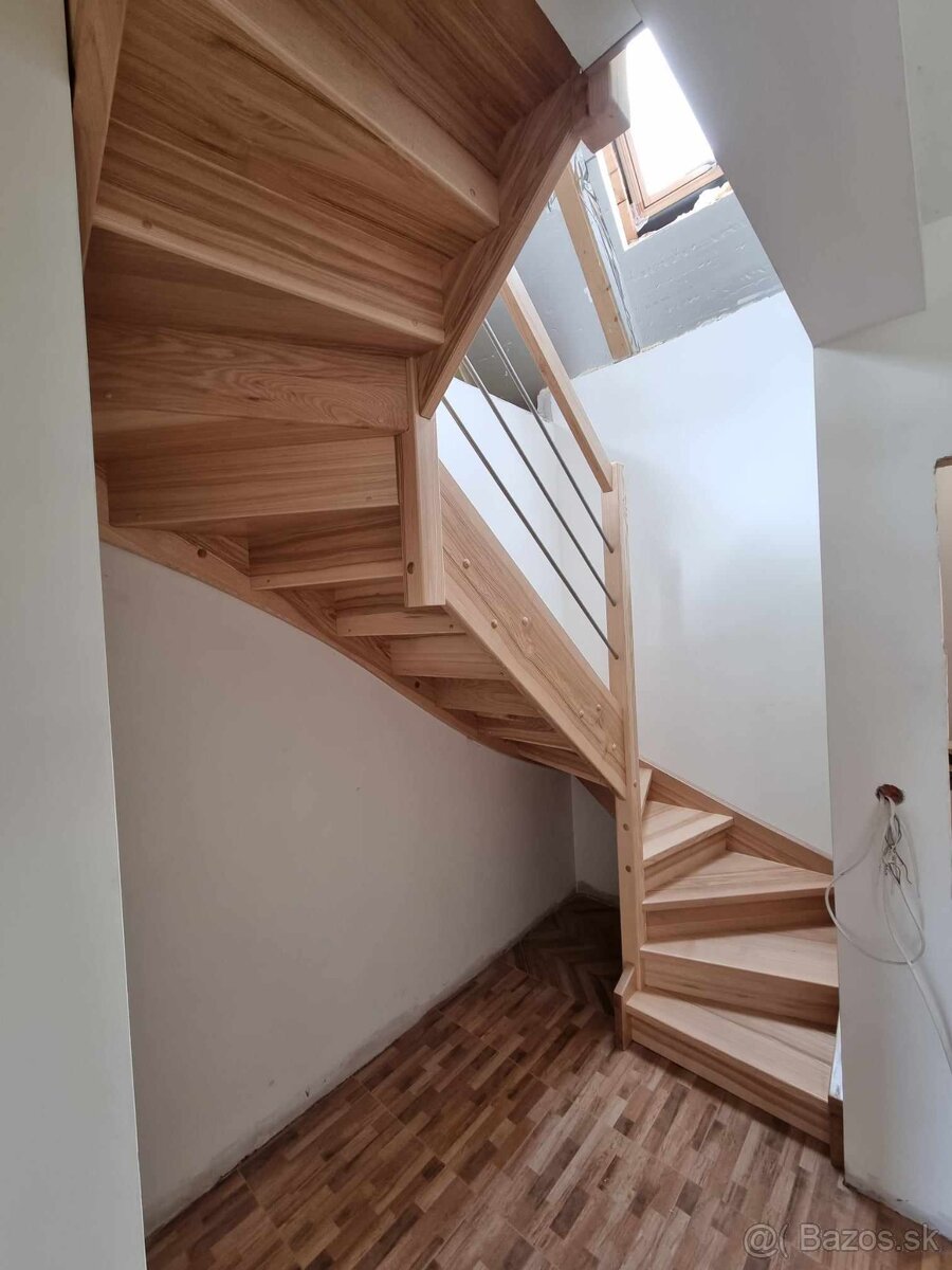 Drevené schody - výroba a montáž - 10